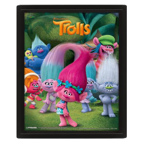 3D Trolls Collectors Limited Edition Framed Picture £9.99